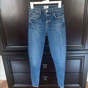 Agolde Women's Skinny Jeans in Medium Blue Wash